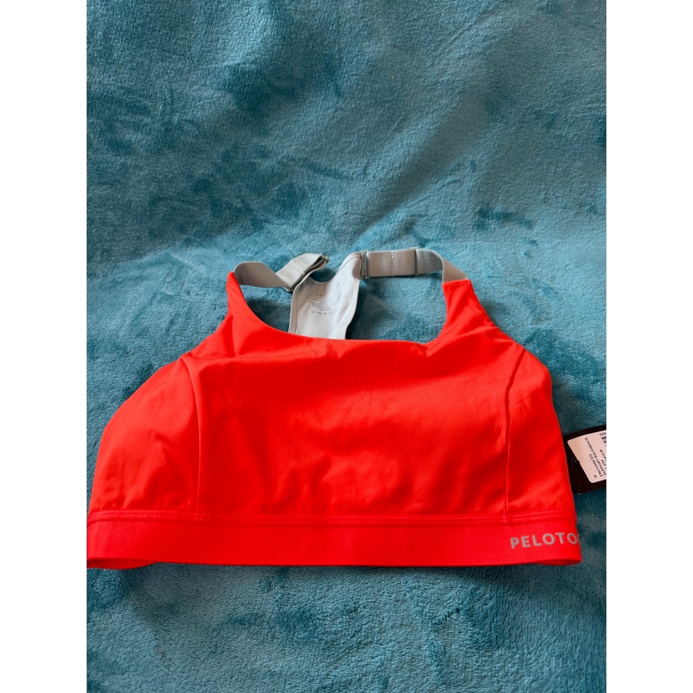Peloton Enhanced Support Racerback Bra Orange‎ Red Medium WR00942-615-M NWT